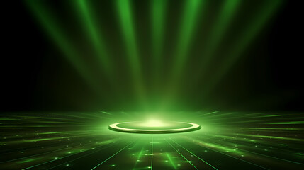 Abstract green light