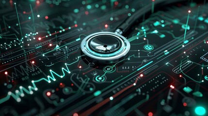 Healthcare digital stethoscope circuitry and ECG data for personalized diagnostics, AI