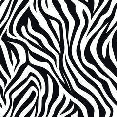 Fototapeta premium Zebra skin seamless pattern, the beauty of design knows no bounds. Can be used as a variety of graphics resources