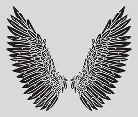 Obraz premium Angel Wings Feather Emblem Angel Heaven