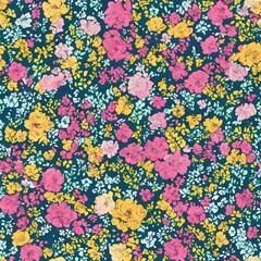 Flower seamless pattern. Floral print  great for fashion fabric, home decor textile and wallpaper
