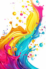 Vibrant Splash, Colorful Vector Background