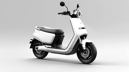 scooter with a white background 