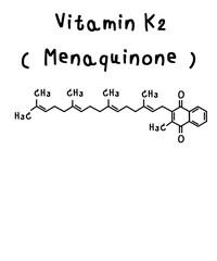 Vitamin K2_Menaquinone illustration
