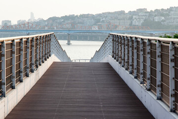Fototapeta premium View of the bridge in the park