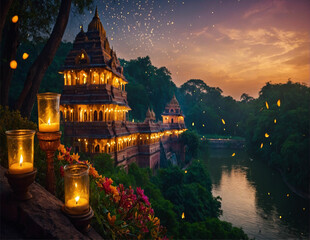 DIWALI BACKGROUND AI GENERATION
