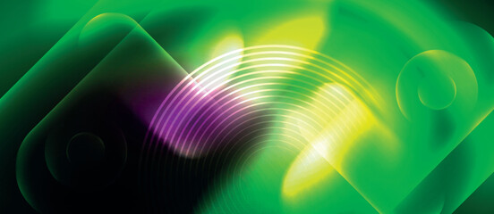 Shiny color neon glowing design. Vector Illustration For Wallpaper, Banner, Background, Card, Book Illustration, landing page