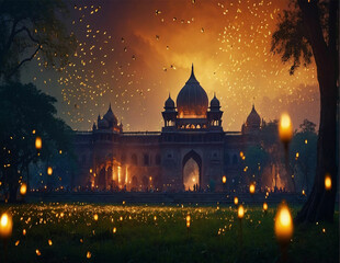 DIWALI BACKGROUND AI GENERATION
