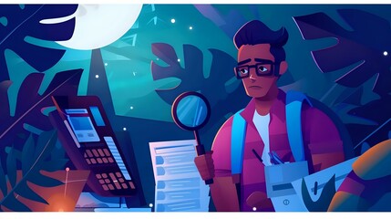 Detail-oriented Credit Officer in busy office setting