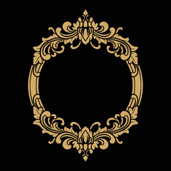 Vector Ornament frame Floral Wedding Decoration