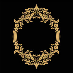 Vector Ornament frame Floral Wedding Decoration