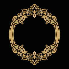 Vector Ornament frame Floral Wedding Decoration