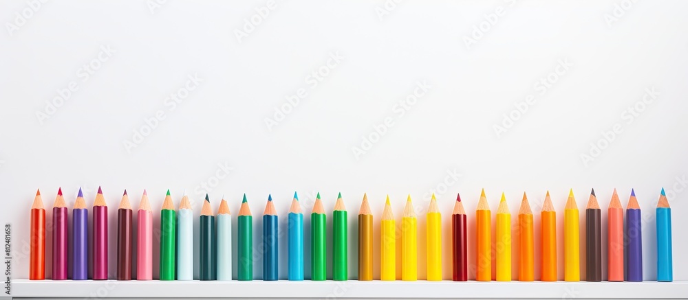 Aufkleber design mockup with a set of blank markers against a light background perfect for adding custom conte