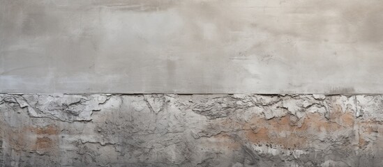 Aged concrete wall with a textured effect serving as a building feature creates interesting...