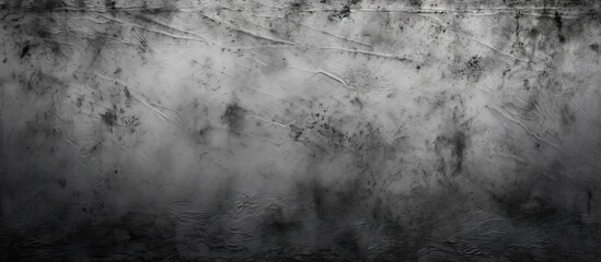 Obraz premium An abstract background with a monochrome dark grunge gray look It features a texture resembling an old grunge wall made of concrete and cement A perfect copy space image