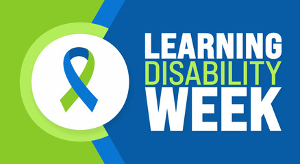 June is Learning Disability Week background template. Holiday concept. use to background, banner, placard, card, and poster design template with text inscription and standard color.