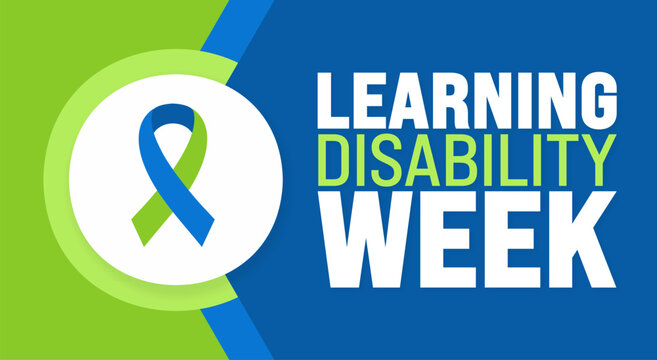 June is Learning Disability Week background template. Holiday concept. use to background, banner, placard, card, and poster design template with text inscription and standard color.