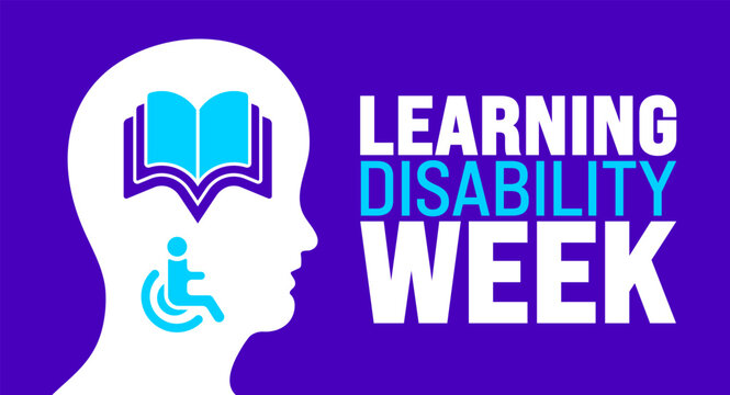 June is Learning Disability Week background template. Holiday concept. use to background, banner, placard, card, and poster design template with text inscription and standard color.