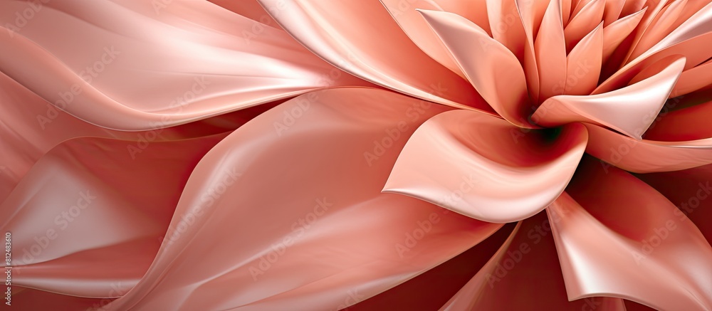 Poster an abstract background with a rose gold metal foil design perfect for adding copy space in images