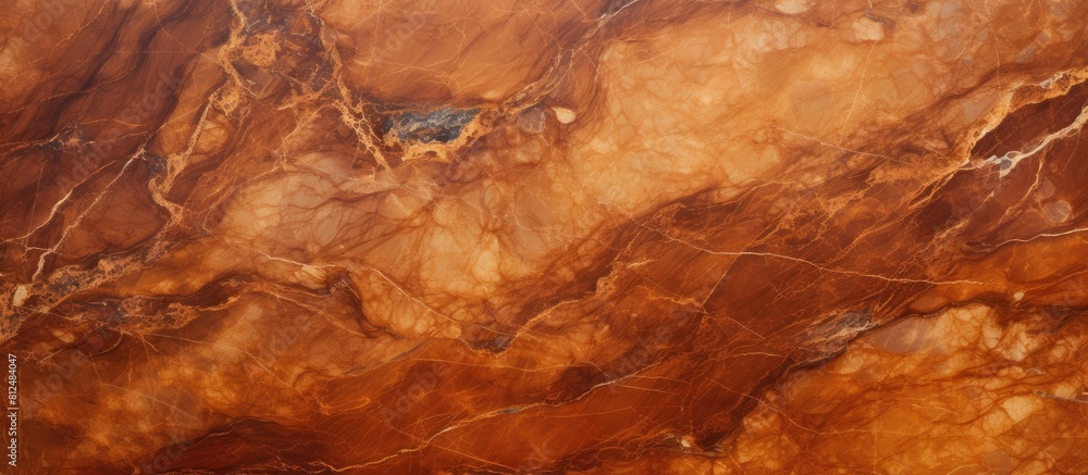 Poster A brown marble background with a cool and elegant appearance providing ample space for displaying images or text
