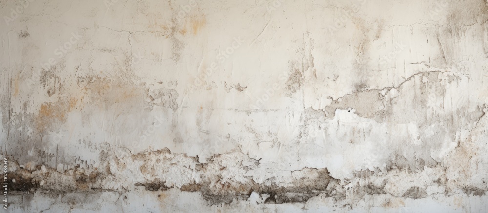 Aufkleber old and grungy the texture of a dirty white painted concrete wall serves as a background evoking the