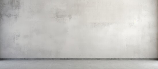 Backgrounds with white cement floor and wall ideal for copy space image