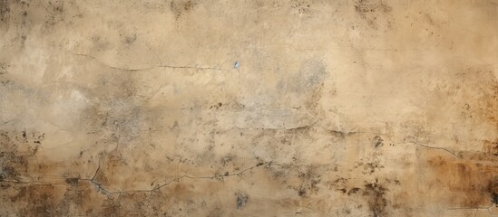 Obraz premium A beige grungy background with a natural cement or stone old texture serves as a retro patterned wall It conveys a concept or metaphor for a wall banner showcasing grunge material and age The image a