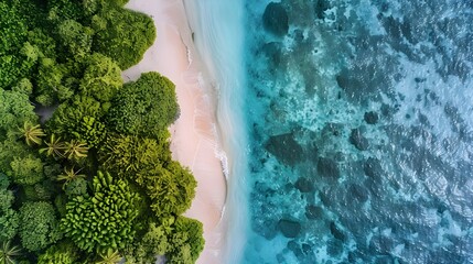 Travel destination, view on sandy beach, sun, sky, white clouds, beautiful landscape, summer holidays, vacation, travel