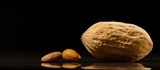 Obraz premium Close up image of an Inca peanut with ample copy space