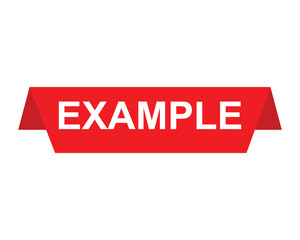 Example button example vector illustration. Example sign icon badge
