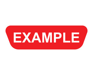 Example button example vector illustration. Example sign icon badge
