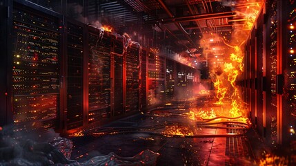 Data Center Inferno: Fire Engulfs Server Racks