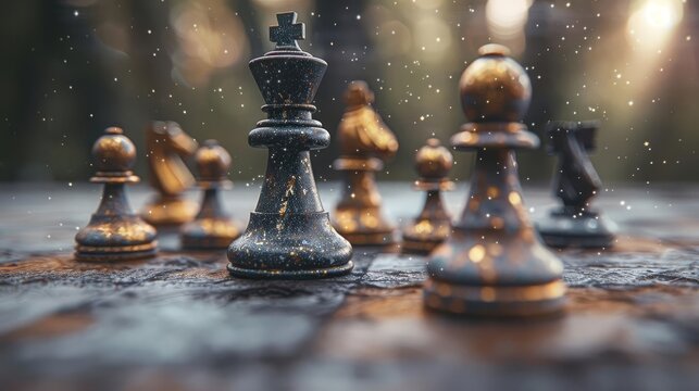 The planet as a piece in an intergalactic chess game, poised for the next move