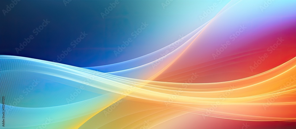 Poster colorful lines create a light abstract gradient motion blurred background giving the image a texture