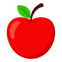 red apple illustration