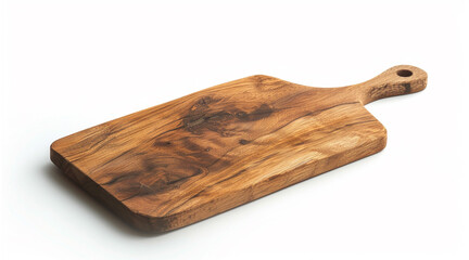 Cutting board kitchen cooking tools isolated white background