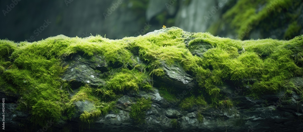 Aufkleber geological theme background with a close up copy space image of a textured natural rock covered in l