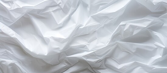 Fototapeta premium A crumpled paper surface ideal for adding texture to backgrounds and designs captured in an abstract copy space image