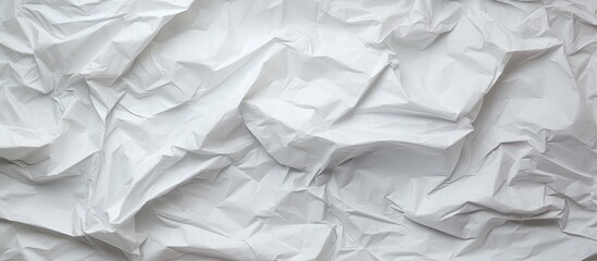 Obraz premium A crumpled paper surface ideal for adding texture to backgrounds and designs captured in an abstract copy space image