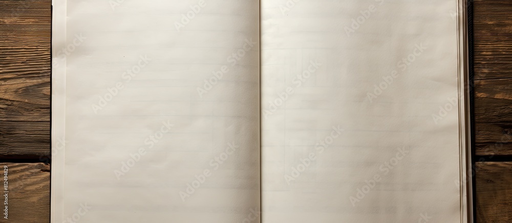 Poster copy space image of an empty journal