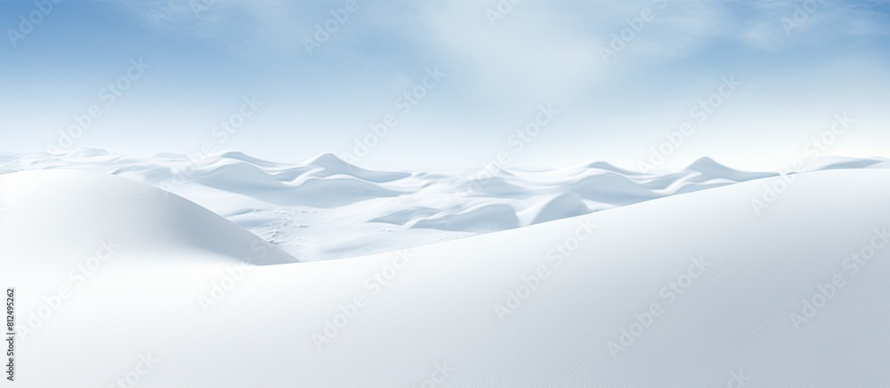 Poster Closeup view of a white snowy background with ample copy space image