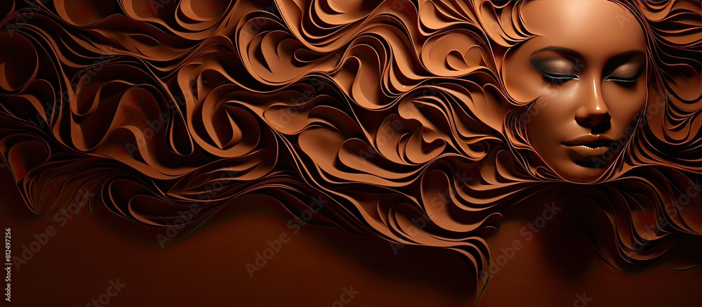 Poster the image has a brown background. creative banner. copyspace image