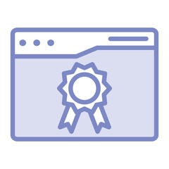 Award  web colour icon