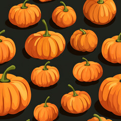 Pumpkin seamless pattern, the beauty of design knows no bounds. Can be used as a variety of graphics resources