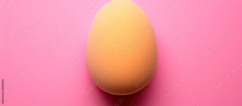 Poster Top view of a beauty blender on a colorful background with ample copy space for images