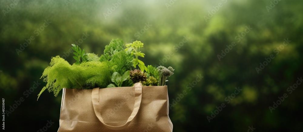 Aufkleber there is a copy space image representing the concept of shopping that supports environmental conserv