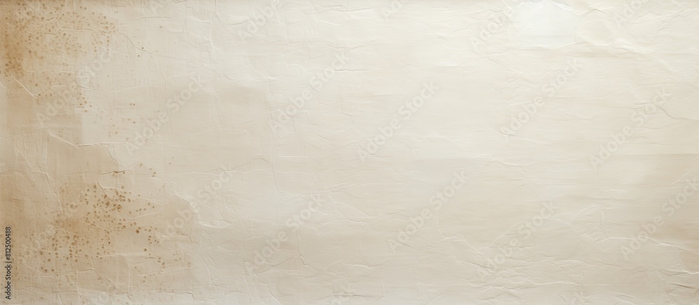 Poster The background texture of the white beige paper is light and rough with spotted marks making it a blank canvas with ample copy space