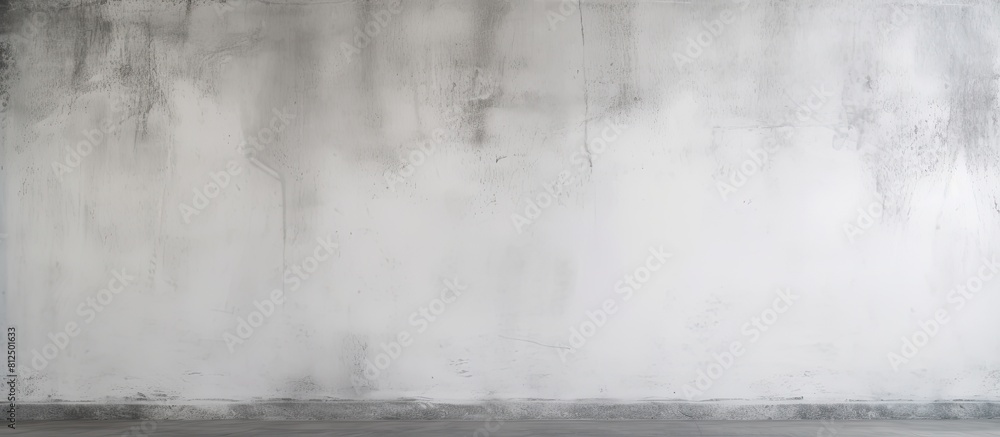 Poster Loft style white cement wall texture creates an abstract grunge gray background perfect for interior design There is copy space available for adding text