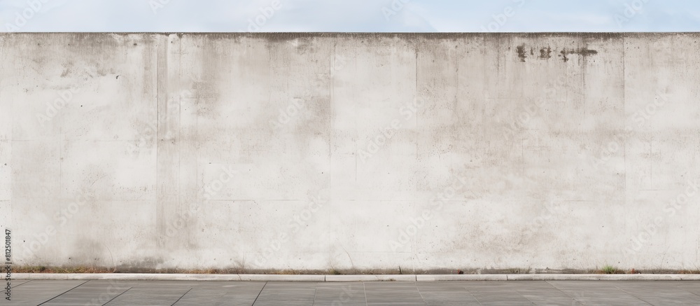 Aufkleber a street wall made of concrete serves as the background providing ample space for additional content