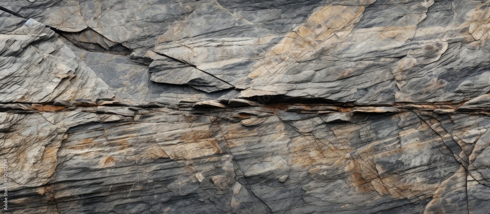 Poster The background or copy space image showcases the naturally textured surface of wild stone in its rawest form
